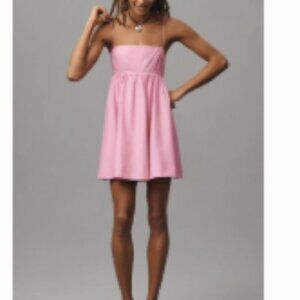NEW Anthropologie Maeve Sqaure Neck Babydoll Mini Dress, size M